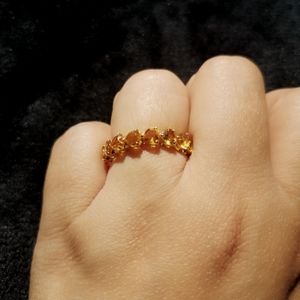 Set Citrine Gem in 18k japan gold.